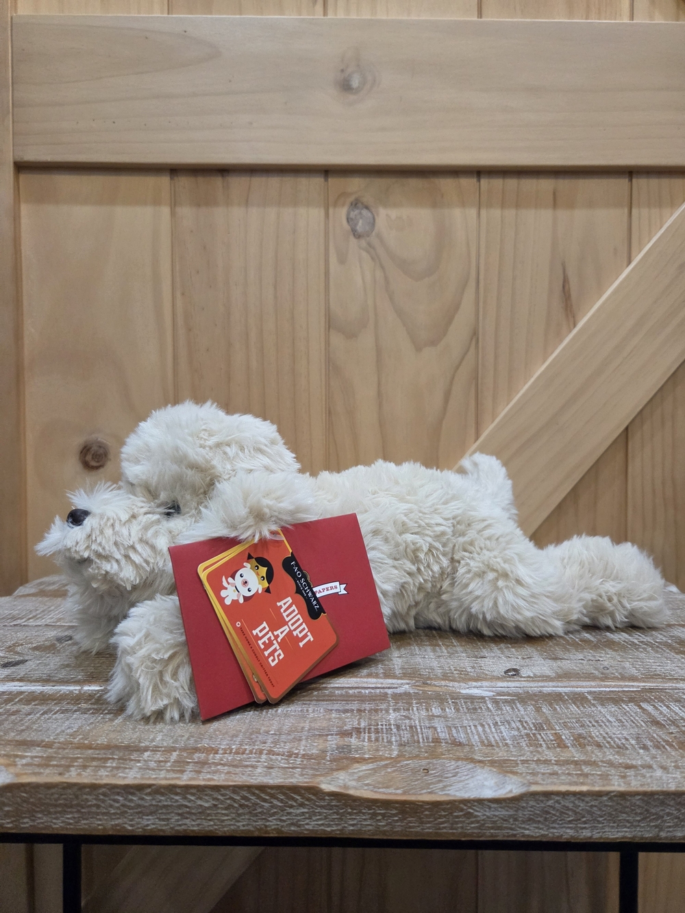 NWT | FAO Schwarz Adopt A Pet Poodle 12" Puppy Dog Plush